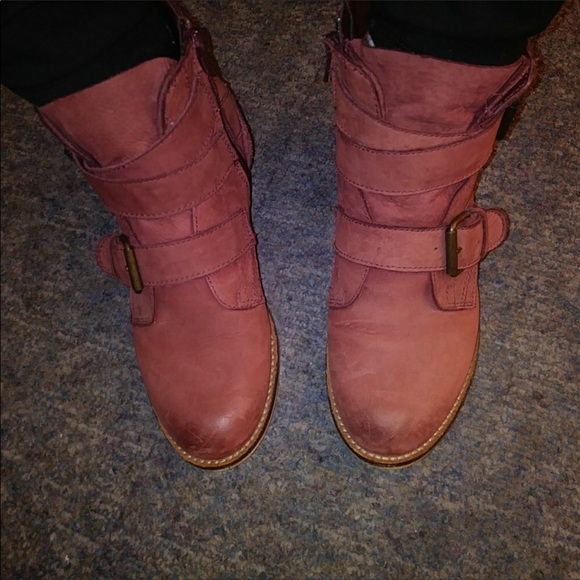Steve Madden Territory burgundy nubuck booties 6 - Picture 3 of 8